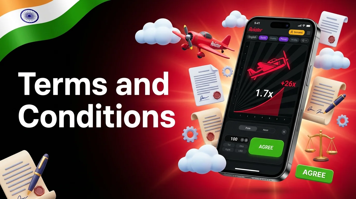 Aviator India app terms of use and game rules